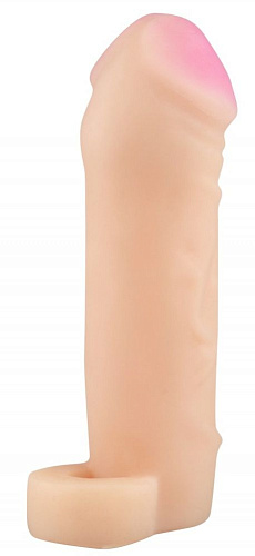 Телесный реалистичный фаллоудлинитель с петлёй Сумерки богов 1101-06 BX DD (17,5 см)