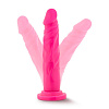 Розовый реалистичный фаллоимитатор на присоске Blush Novelties NEO 7.5INCH DUAL DENSITY COCK BL-29110 (17 см)