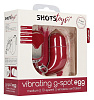 Красное виброяйцо с пультом Shots Media BV Medium Wireless Vibrating G-Spot Egg SHT088RED (7,5 см)