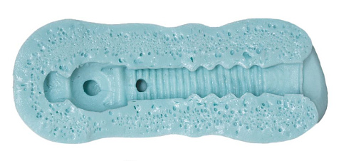 Мастурбатор-вагина голубого цвета Men sMax Feel 3 Bubble ET13