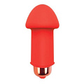 Красный силиконовый вибромассажёр Bior toys Sweet Toys ST-40121-3 (5 см)