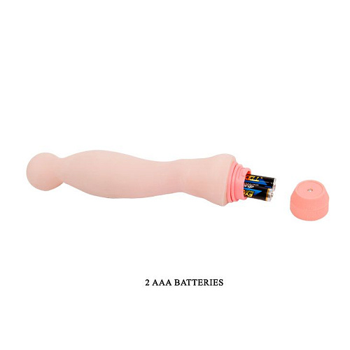 Гнущийся вибратор телесного цвета Baile Frame BW-007103G (21 см)