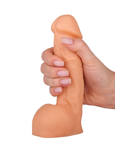 Реалистичный пустотелый фаллос телесного цвета Сумерки богов 100-05 BU SB (17 см)