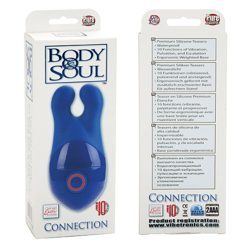 Синий вибромассажёр California Exotic Novelties Body Soul Connection Massager SE-2106-40-3