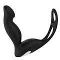 Чёрный вибромассажёр простаты Dream Toys P-PLEASER W ERECTION ENHANCE21491