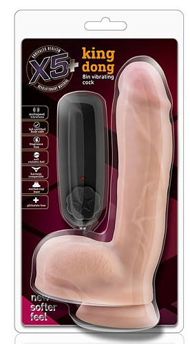 Телесный вибратор Blush Novelties King Dong BL-52513 (20 см)