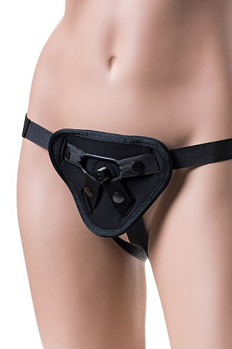 Чёрные трусики для страпона ToyFa Master 972007