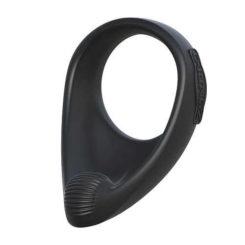 Чёрное эрекционное кольцо из силикона Pipedream Silicone Taint-Alizer PD5916-23