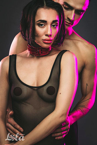 Бордовый ошейник Lola toys Eccentric 1092-01lola