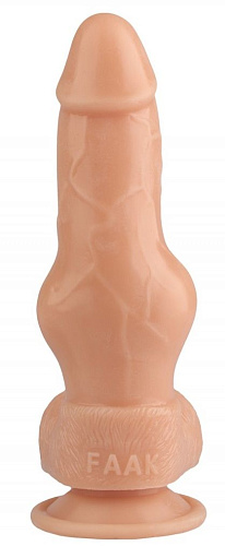 Телесный анальный фаллоимитатор-реалистик Сумерки богов 1016-46 BX DD (21 см)