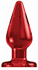 Красный анальный стимулятор Shots Media BV Bottom Line 6 Model 2 Acrylic Red BTM007ACR (15,5 см)