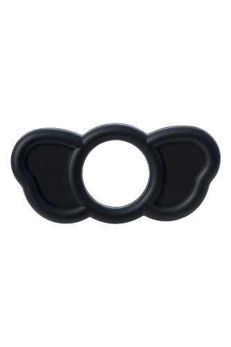 Набор из двух чёрных эрекционных колец 709032