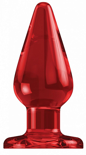 Красный анальный стимулятор Shots Media BV Bottom Line 6 Model 2 Acrylic Red BTM007ACR (15,5 см)