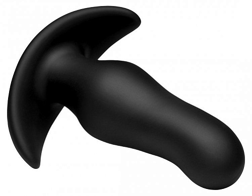 Чёрная анальная вибропробка XR Brands Kinetic Thumping 7X Prostate Anal Plug AF914 (13,3 см)