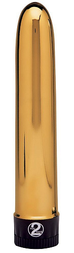 Золотистый гладкий вибратор Orion Gold Mine 05517830000 (19 см)