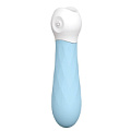 Голубой силиконовый мини-вибромассажёр Dream Toys DIAMOND BABY BOO 21388 (12 см)