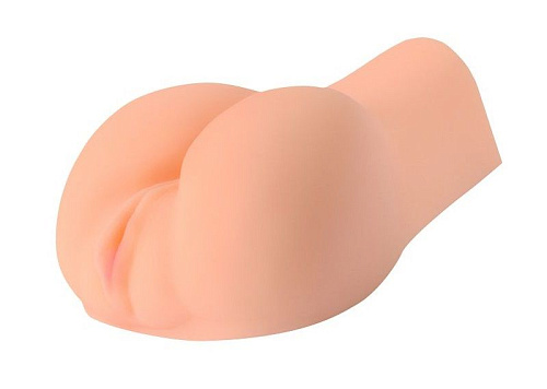 Мастурбатор-вагина телесного цвета с двумя любовными отверстиями Xise XS-MA60010