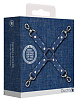 Крестообразный синий фиксатор для оков Shots Media BV Roughend Denim Style OU478BLU