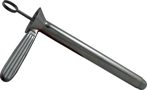 Серебристый аноскоп Mister B Anusscope Extra Long MB740703 (20 см)