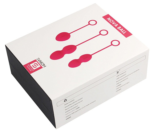 Набор розовых вагинальных шариков со смещенным центром тяжести Svakom Nova Ball SSYB-PMR