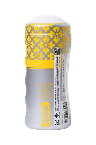 Мультирельефный мастурбатор белого цвета Men sMax Colors Frill Yellow MM-35