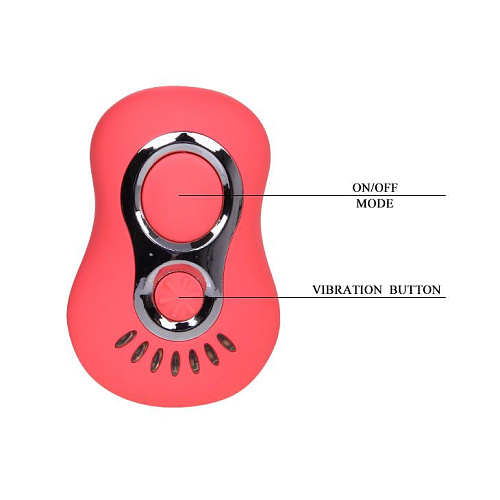 Розовые насадки на палец с минивибраторами Baile BI-035013-0101