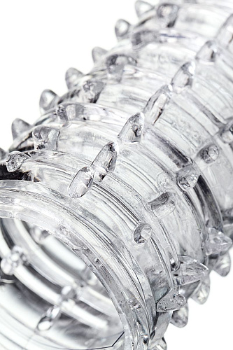 Прозрачная закрытая насадка на пенис A-toys TOYFA 768009 (15,2 см)