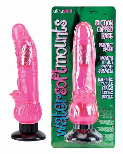 Розовый водонепроницаемый вибратор с присоской Seven Creations 06-161CPR BCD GP (19,5 см)