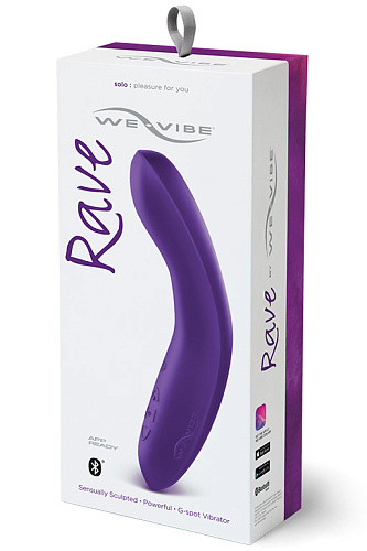 Фиолетовый вибромассажёр We-vibe Rave Purple (19,3 см)