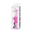 Розовый ротатор со стимулятором клитора Baile BW-020003-0101 (25,5 см)