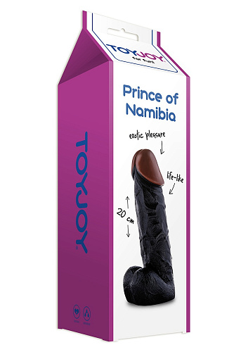 Темнокожий фаллоимитатор Toy Joy PRINCE OF NAMIBIA 3006009702 (20,5 см)