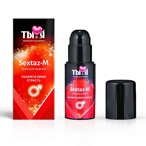 Крем Sextaz-m с возбуждающим эффектом для мужчин - 20 гр. Биоритм LB-70010