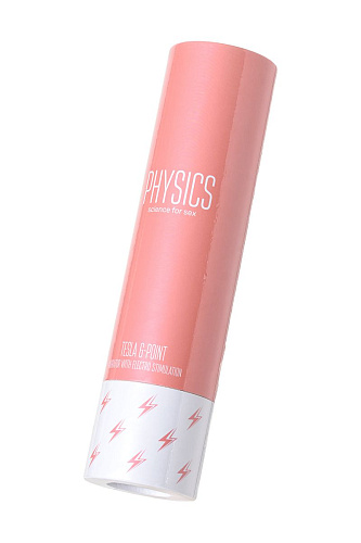 Розовый силиконовый вибратор с электростимуляцией ToyFa TESLA G-POINT 796003 (21 см)