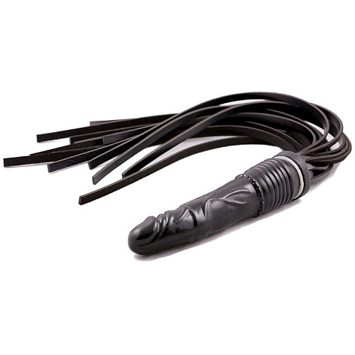 Чёрный фаллоимитатор с хвостом из искусственной кожи Erotic Fantasy Horny Pony 40 EFW033 (58 см)