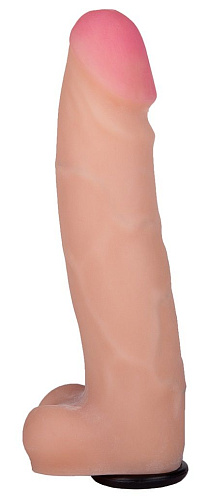 Реалистичная насадка телесного цвета Harness LOVETOY (А-Полимер) REAL Standard 864603 (17,5 см)