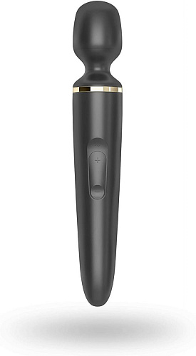 Чёрный вибратор Satisfyer Wand-er Woman 001203SA