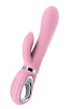 Нежно-розовый вибратор с клиторальным стимулятором JOS JOLY LIMITED EDITION 783024 (19,6 см)