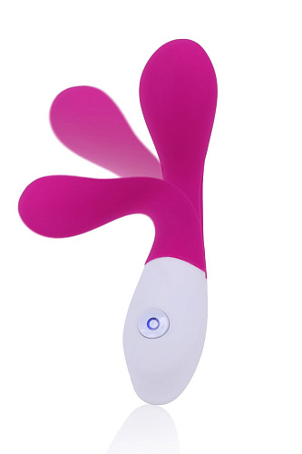 Розовый гнущийся вибромассажёр с 7 режимами вибрации Seven Creations 2414-18DPR (20 см)