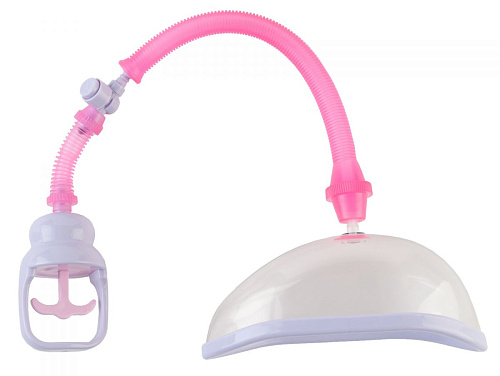 Прозрачная помпа для клитора с удобным рычажком для откачки воздуха NMC 130045