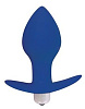 Синяя коническая анальная вибровтулка с ограничителем Bior toys ST-40169-2 (8 см)