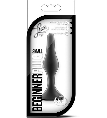 Чёрная анальная пробка Blush Novelties Beginner Plug Small BL-12615 (8,2 см)