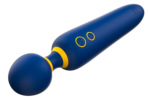 Синий вибромассажёр с круглой головкой ROMP Flip RPWDSG5 (23 см)