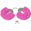 Шикарные наручники с пушистым розовым мехом Le Frivole 04997