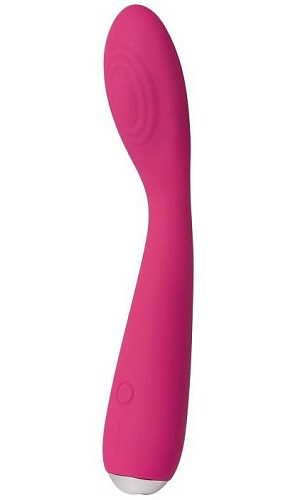 Ярко-розовый G-стимулятор Svakom IRIS Clitoral G-spot Vibrator S-11 (18 см)