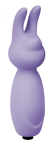 Фиолетовый мини-вибратор с ушками Lola toys Emotions Funny Bunny Lavender 4007-03Lola