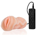 Мастурбатор-вагина телесного цвета с 10 режимами вибрации Dream Toys REALSTUFF VIBRATING MASTURBATOR PUSSY  21210
