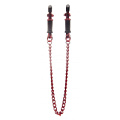 Красные зажимы для сосков Shots Media BV Vice Nipple Clamps OU087RED