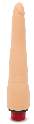 Телесный реалистичный вибратор с узкой головкой Пикантные штучки DP02120-1 (23,5 см)