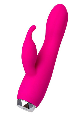 Розовый вибратор с клиторальным стимулятором ToyFa L EROINA 561003 (17 см)