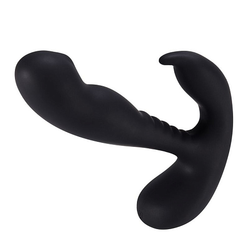 Чёрный вибростимулятор простаты Howells Anal Vibrating Prostate Stimulator with Rolling 182017 black (13,3 см)